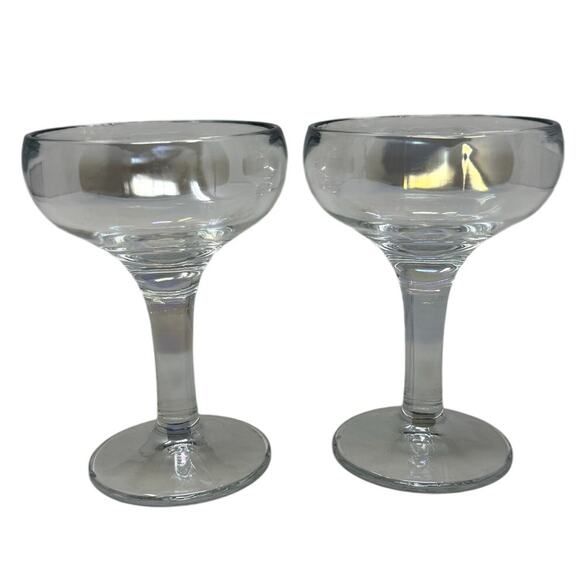Mother of Pearl Hued Iridescent Champagne Couples Glasses (Set of 2) - Picture 1 of 4